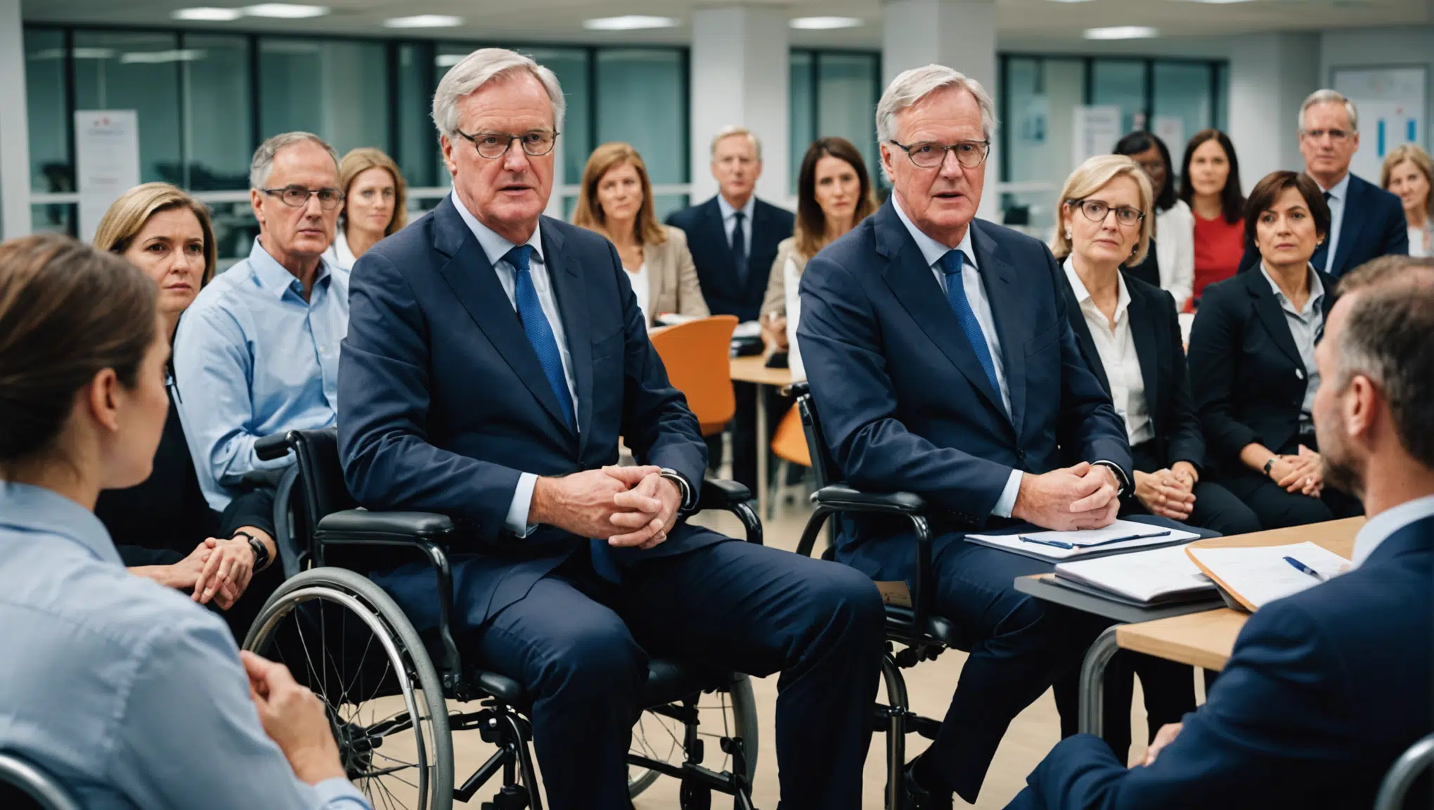 d&eacute;couvrez les derni&egrave;res r&eacute;v&eacute;lations de la semaine sur l'inclusion des personnes en situation de handicap au travail, avec barnier qui s'appr&ecirc;te &agrave; aborder des questions cruciales, notamment celles li&eacute;es &agrave; la fin de vie. un sujet d&eacute;licat qui m&eacute;rite d'&ecirc;tre explor&eacute;.